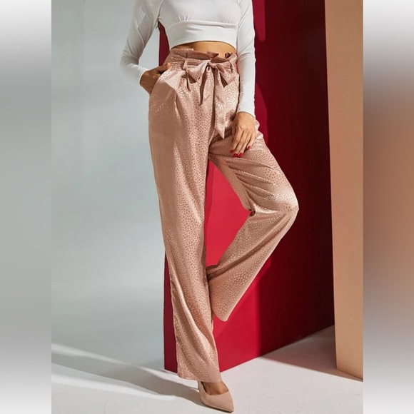 Classy champagne two piece pants set - Picture 5 of 8